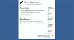 Desktop Screenshot of basne.falconis.cz