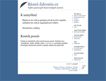 Tablet Screenshot of basne.falconis.cz